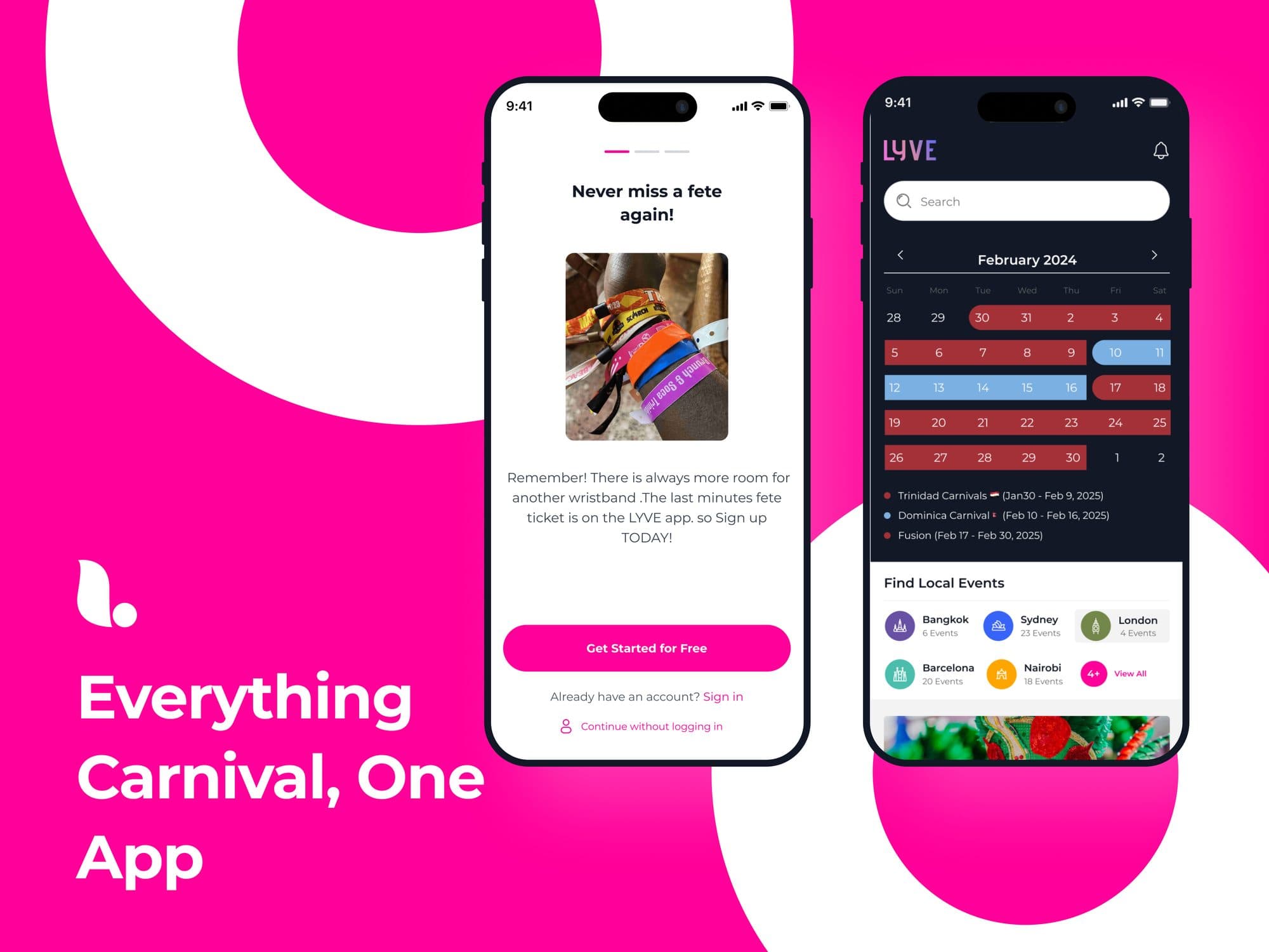The LYVE App marketing visual